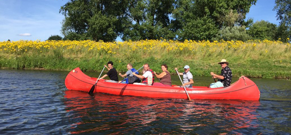Kanutour auf der Ems von Haren nach Lathen